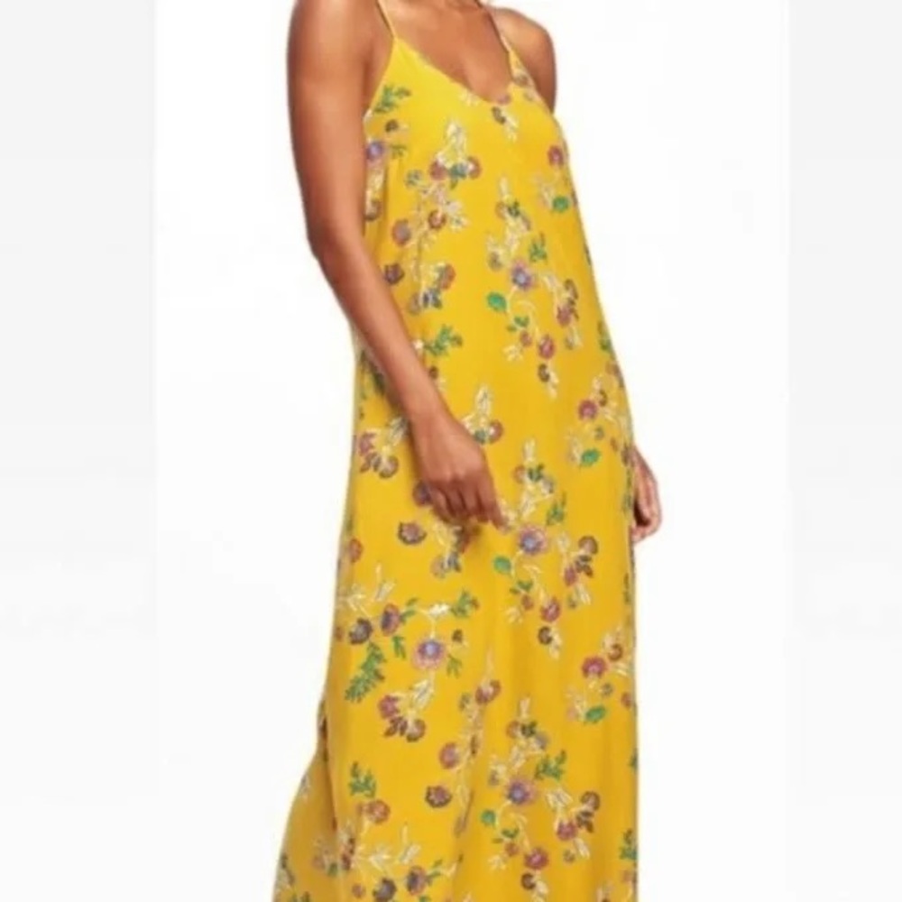 Old Navy Full Length Floral Dress, Size L
